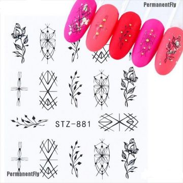 Tatuaj decor unghii STZ-881 - STZ881 - Everin.ro