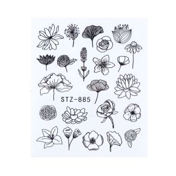 Tatuaj decor unghii STZ-885 - STZ885 - Everin.ro