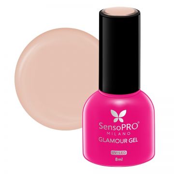 Oja Semipermanenta Glamour Gel SensoPRO Milano 8ml, Double Cream #31