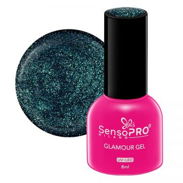 Oja Semipermanenta Glamour Gel SensoPRO Milano 8ml, Emerald Palace #57