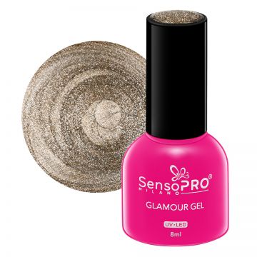 Oja Semipermanenta Glamour Gel SensoPRO Milano 8ml, Glam Diva #60