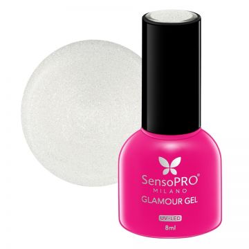 Oja Semipermanenta Glamour Gel SensoPRO Milano 8ml, Let's Glow #109