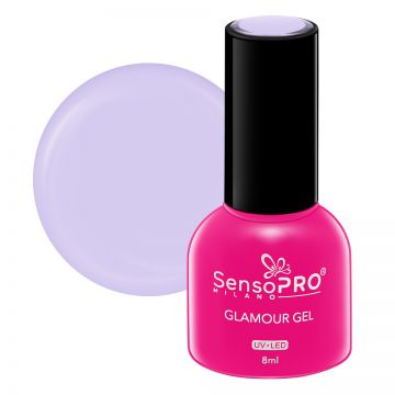 Oja Semipermanenta Glamour Gel SensoPRO Milano 8ml, Lovely Lavender #44