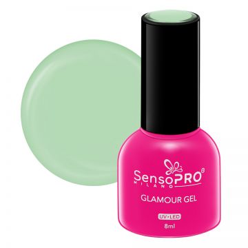 Oja Semipermanenta Glamour Gel SensoPRO Milano 8ml, Sweet Mint #40
