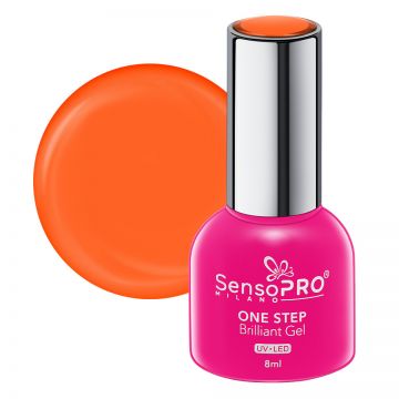 Oja Semipermanenta One Step Brilliant Gel SensoPRO Milano 8ml, Hot Illusion #113