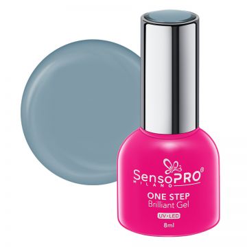 Oja Semipermanenta One Step Brilliant Gel SensoPRO Milano 8ml, Inspire Blue #23