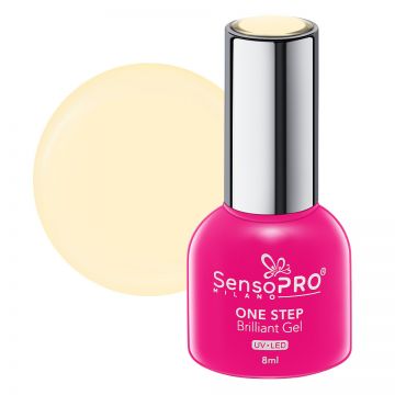 Oja Semipermanenta One Step Brilliant Gel SensoPRO Milano 8ml, Millenial Cashmere #49