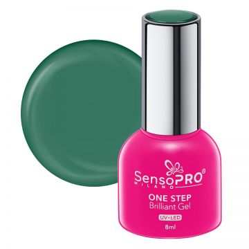 Oja Semipermanenta One Step Brilliant Gel SensoPRO Milano 8ml, Spicy Green #54