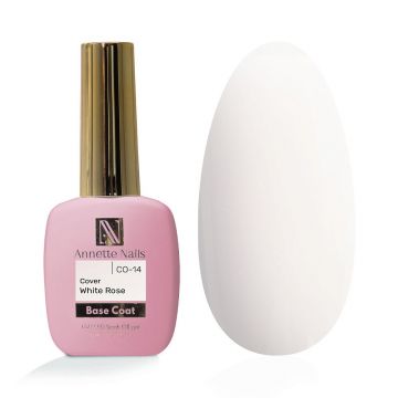 Rubber Base Annette Nails Cover White Rose CO-14