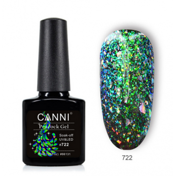 Oja Semipermanenta CANNI Peacock (coada de paun) 722 - Evoqe