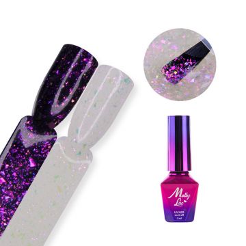 Hollywood Top Coat cu sclipici Molly Lac fara degresare- Million Dots