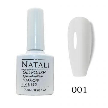 Oja semipermanenta Natali SPECIAL EDITION- 01 Alb Perlat - N-0028