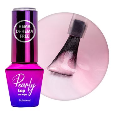 Top Coat Pearly Molly Lac fara HEMA- DaisyPink 10gr - PEF-WP
