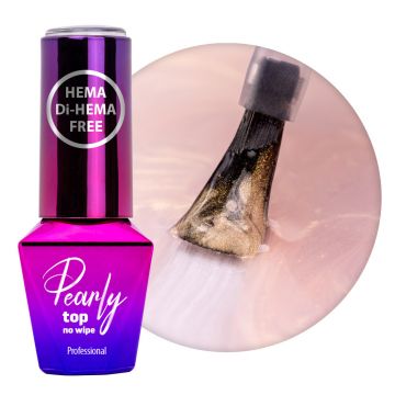 Top Coat Pearly Molly Lac fara HEMA- SepiGold 10gr - PEF-WS