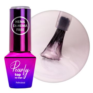 Top Coat Pearly Molly Lac fara HEMA- WhitiGold 10gr - PEF-WP