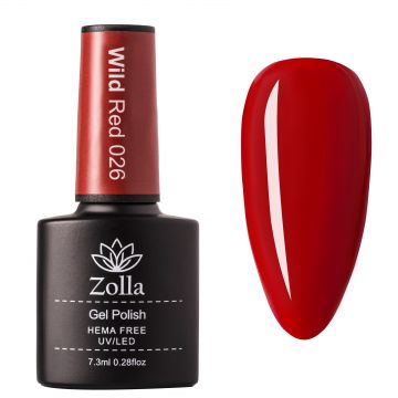 Oja Semipermanenta Zolla Hema Free Wild Red 026 - 7.3ml