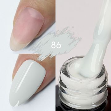 Color rubber base Kievskaya 15ml- Nr. 86 Alb Laptos - KVS-86 - Everin.ro