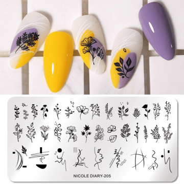 Matrita metalica pentru decor unghii ND-205 - ND-205 - Everin.ro