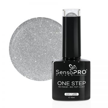 Oja Semipermanenta SensoPRO Milano One Step 10ml culoare Argintiu - 026 Sparkley Star