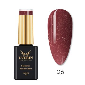 Shimmer Rubber Base Everin 15ml- 06 - SRB-06 - Everin.ro