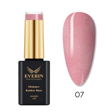 Shimmer Rubber Base Everin 15ml- 07 - SRB-07 - Everin.ro