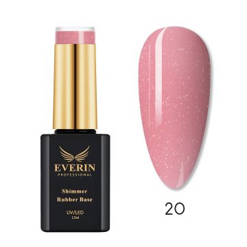 Shimmer Rubber Base Everin 15ml- 19 - SRB-19 - Everin.ro