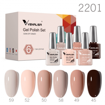 Set 6 oje semipermanente Venalisa- Set 1 - VSET1 - Everin.ro