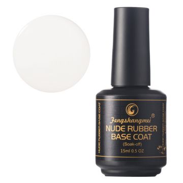 Nude Rubber Base Coat FSM- Nr.15 Alb Laptos - JHJ-343TS-13