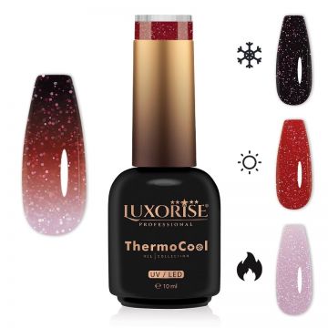 Oja Semipermanenta Termica 3 Culori LUXORISE ThermoCool - Glimmer More 10ml