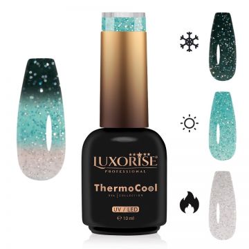 Oja Semipermanenta Termica 3 Culori LUXORISE ThermoCool - Serene Water 10ml