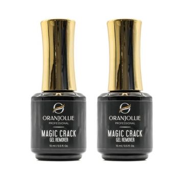 Solutie Indepartare Oja Semipermanenta - Magic Crack Gel Remover Oranjollie - Set 2 buc