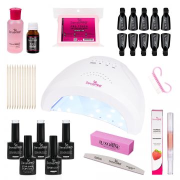 Kit Oja Semipermanenta SensoPRO Milano 10ml cu Lampa UV Creative Shine