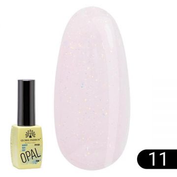 Bază pentru unghii Opal Rubber Base, Global Fashion 8 ml, 11