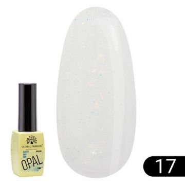 Bază pentru unghii Opal Rubber Base, Global Fashion 8 ml, 17