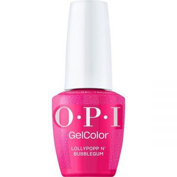 Lac de Unghii Semipermanent Hema-Free - OPI Gel Color, Good Enough To Treat Collection, nuanta Lollypoppin’ Bubblegum, 15 ml
