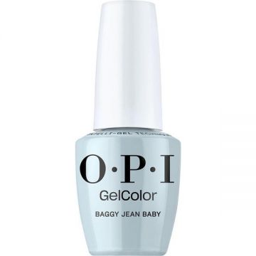 Lac de Unghii Semipermanent Hema-Free - OPI Gel Color, Mani-tude Collection, nuanta Baggy Jean Baby, 15 ml