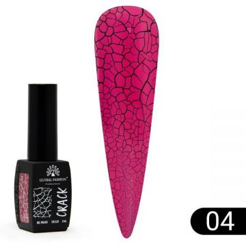 Oja semipermanenta Crack, Global Fashion 8ml, 04