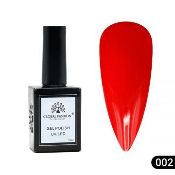 Oja semipermanentă Global Fashion, Gel polish Elite Glow 15 ml, 02