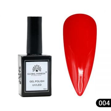 Oja semipermanentă Global Fashion, Gel polish Elite Glow 15 ml, 04