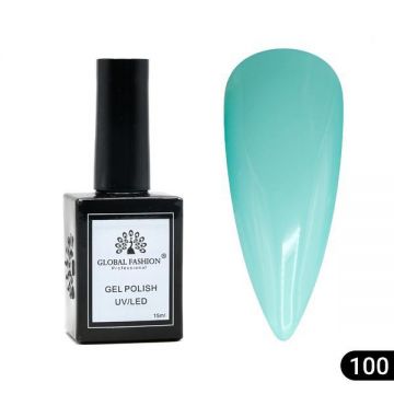 Oja semipermanentă Global Fashion, Gel polish Elite Glow 15 ml, 100