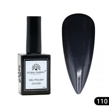 Oja semipermanentă Global Fashion, Gel polish Elite Glow 15 ml, 110
