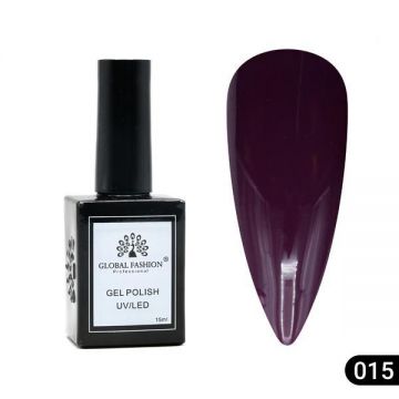 Oja semipermanentă Global Fashion, Gel polish Elite Glow 15 ml, 15