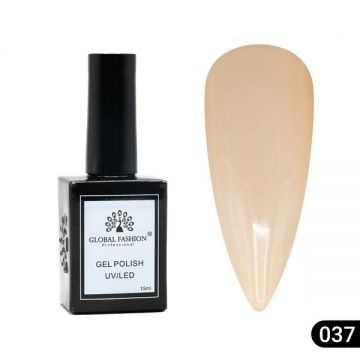 Oja semipermanentă Global Fashion, Gel polish Elite Glow 15 ml, 37