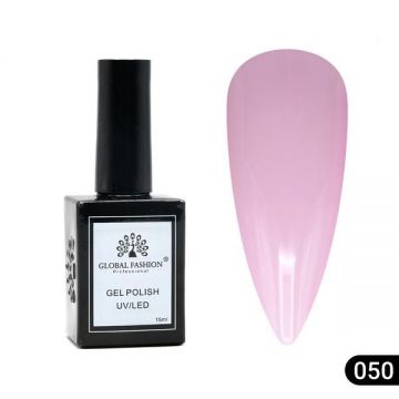 Oja semipermanentă Global Fashion, Gel polish Elite Glow 15 ml, 50