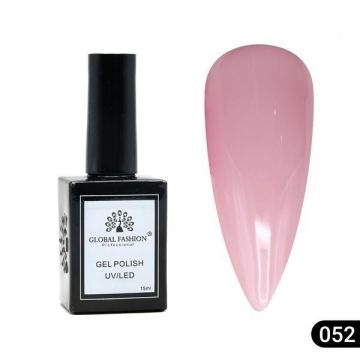 Oja semipermanentă Global Fashion, Gel polish Elite Glow 15 ml, 52