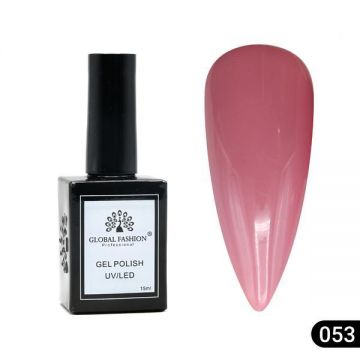 Oja semipermanentă Global Fashion, Gel polish Elite Glow 15 ml, 53