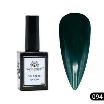 Oja semipermanentă Global Fashion, Gel polish Elite Glow 15 ml, 94