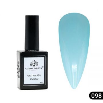 Oja semipermanentă Global Fashion, Gel polish Elite Glow 15 ml, 98