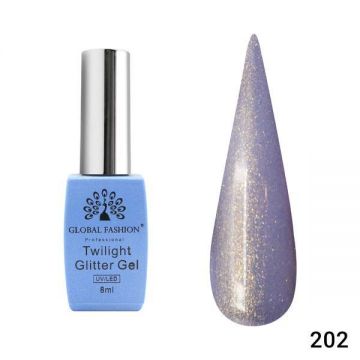 Oja semipermanenta Twilight Glitter 8ml, 202