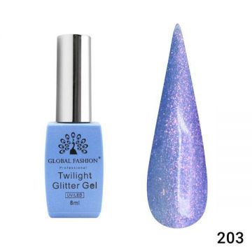 Oja semipermanenta Twilight Glitter 8ml, 203